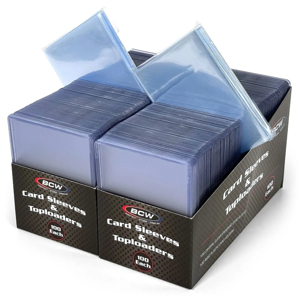 BCW 200 Count Card Sleeve and Top loader Combo Pack