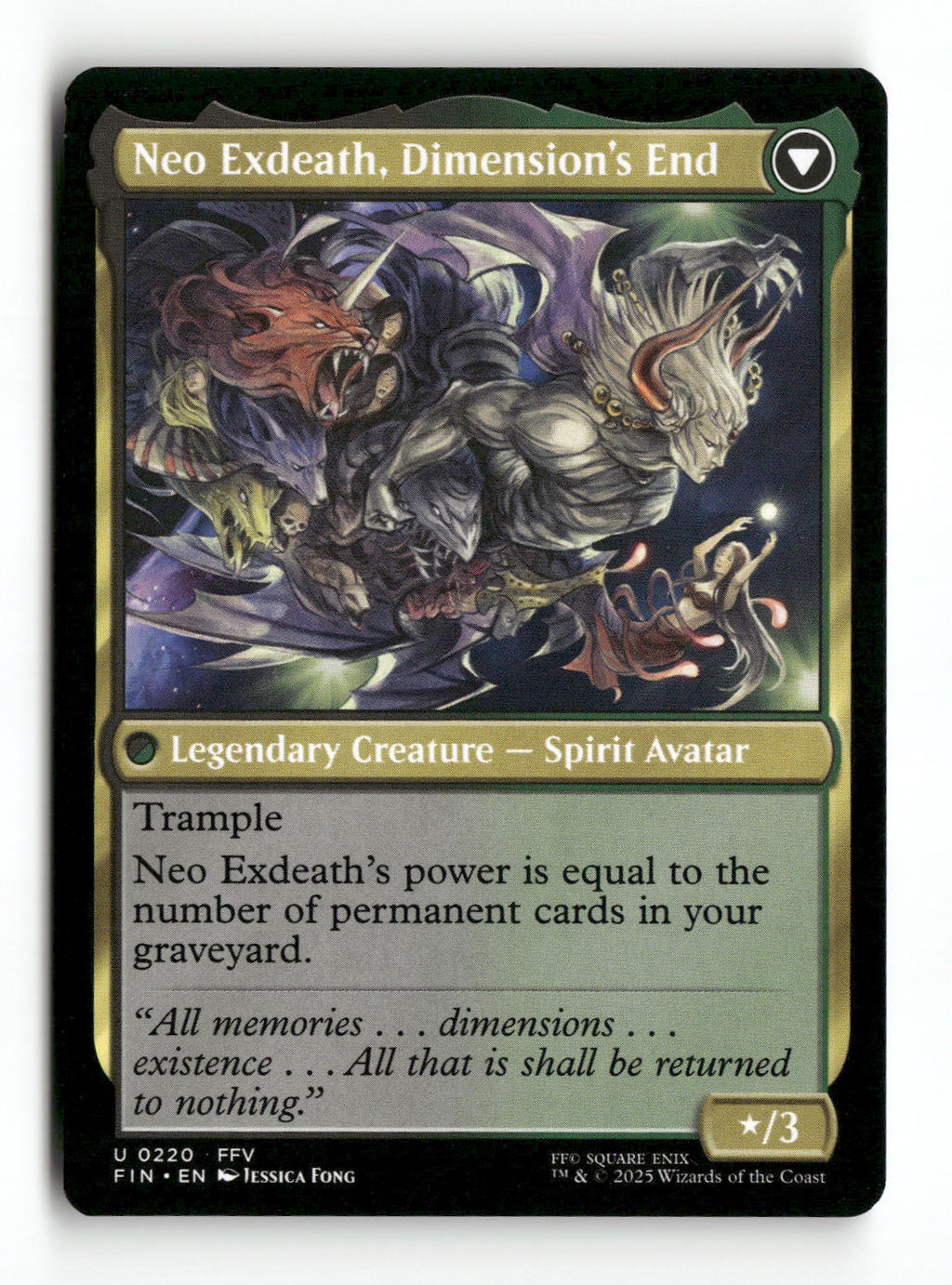Exdeath, Void Warlock (Back)