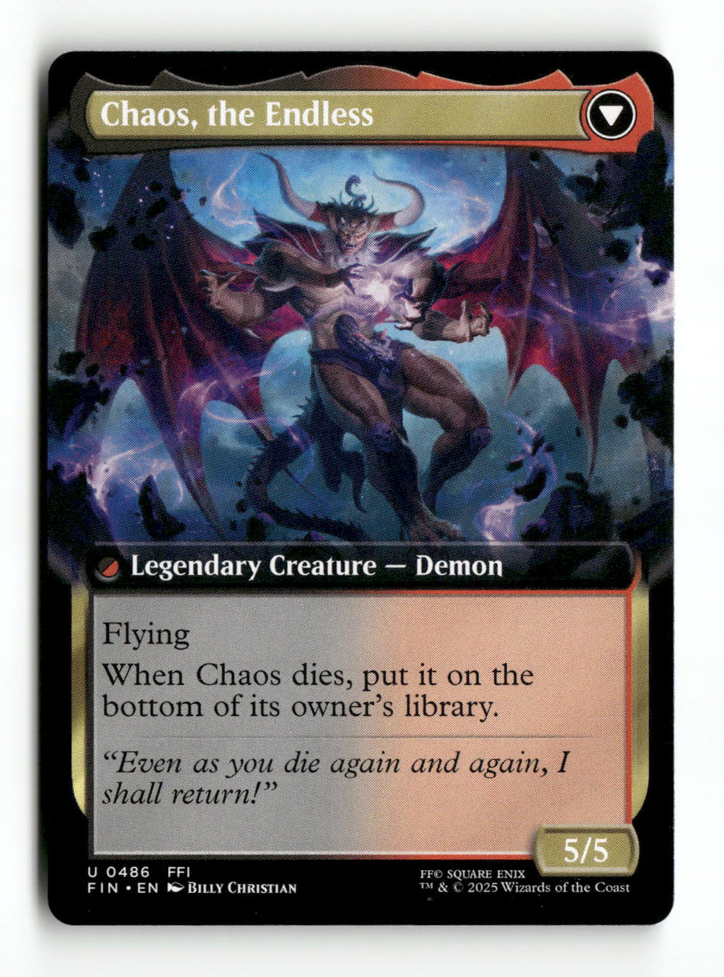 Garland, Knight of Cornelia (Extended Art) (Back)