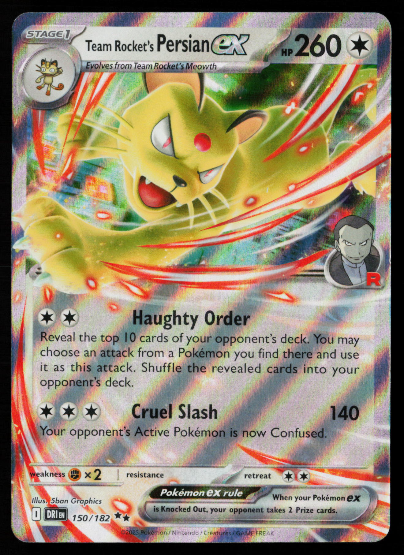 Team Rocket's Persian ex - 150/182