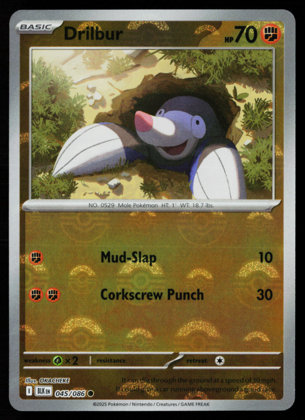 Drilbur (Poke Ball Pattern)