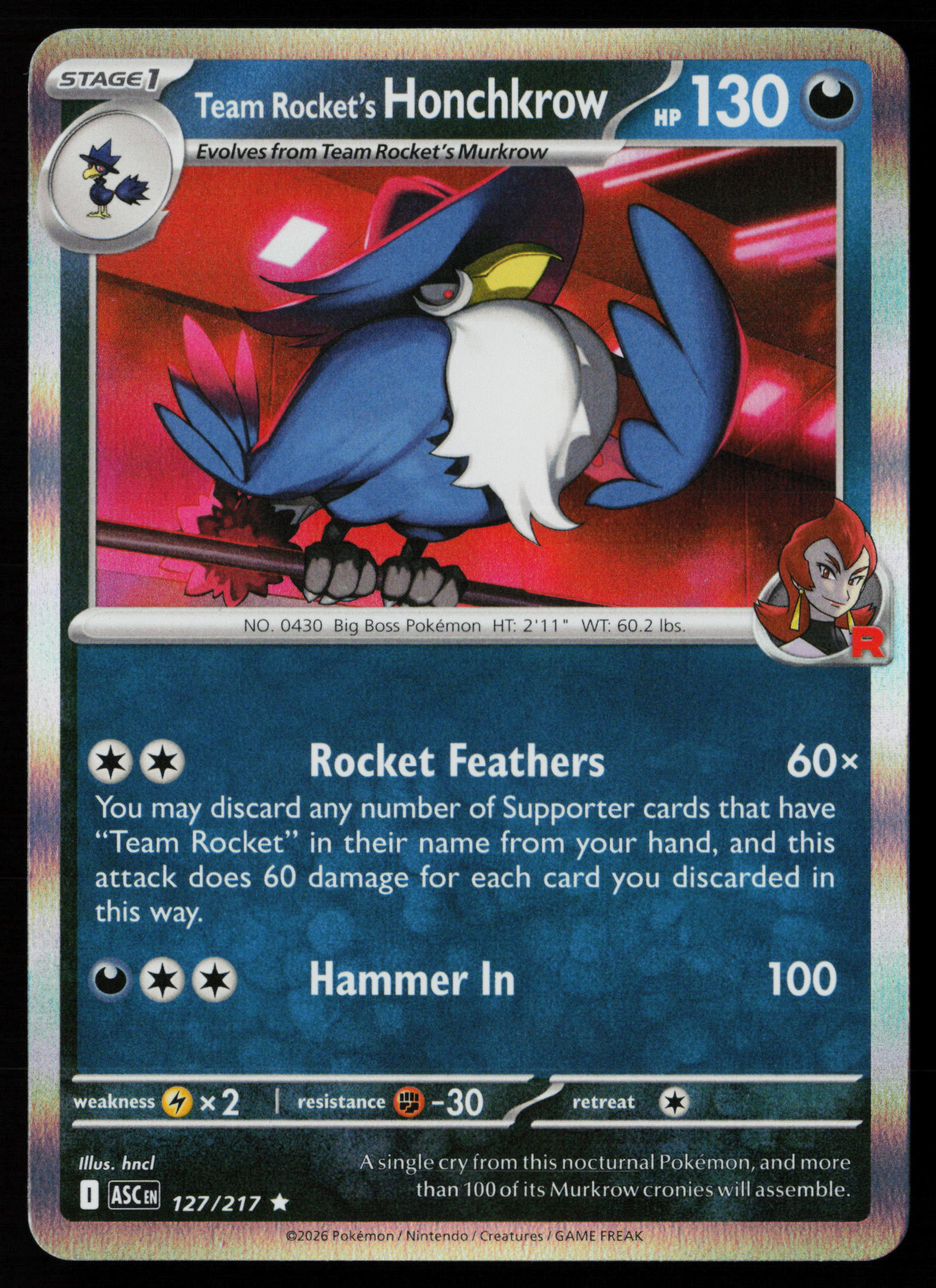 Team Rocket's Honchkrow