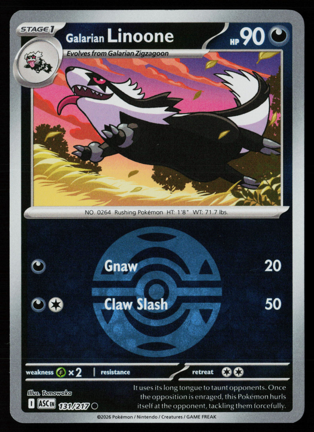 Galarian Linoone (Dusk Ball)