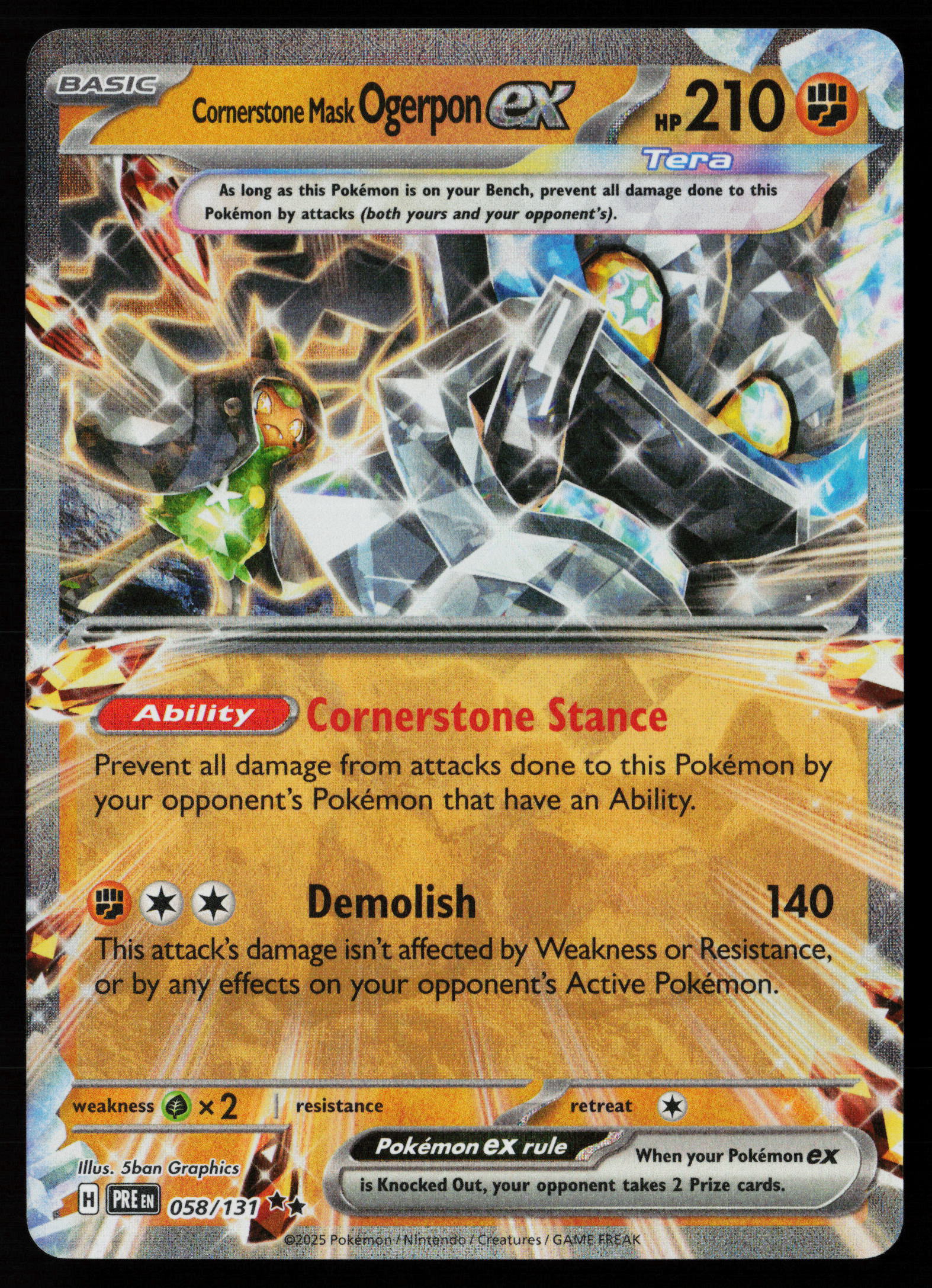 Cornerstone Mask Ogerpon ex - 058/131