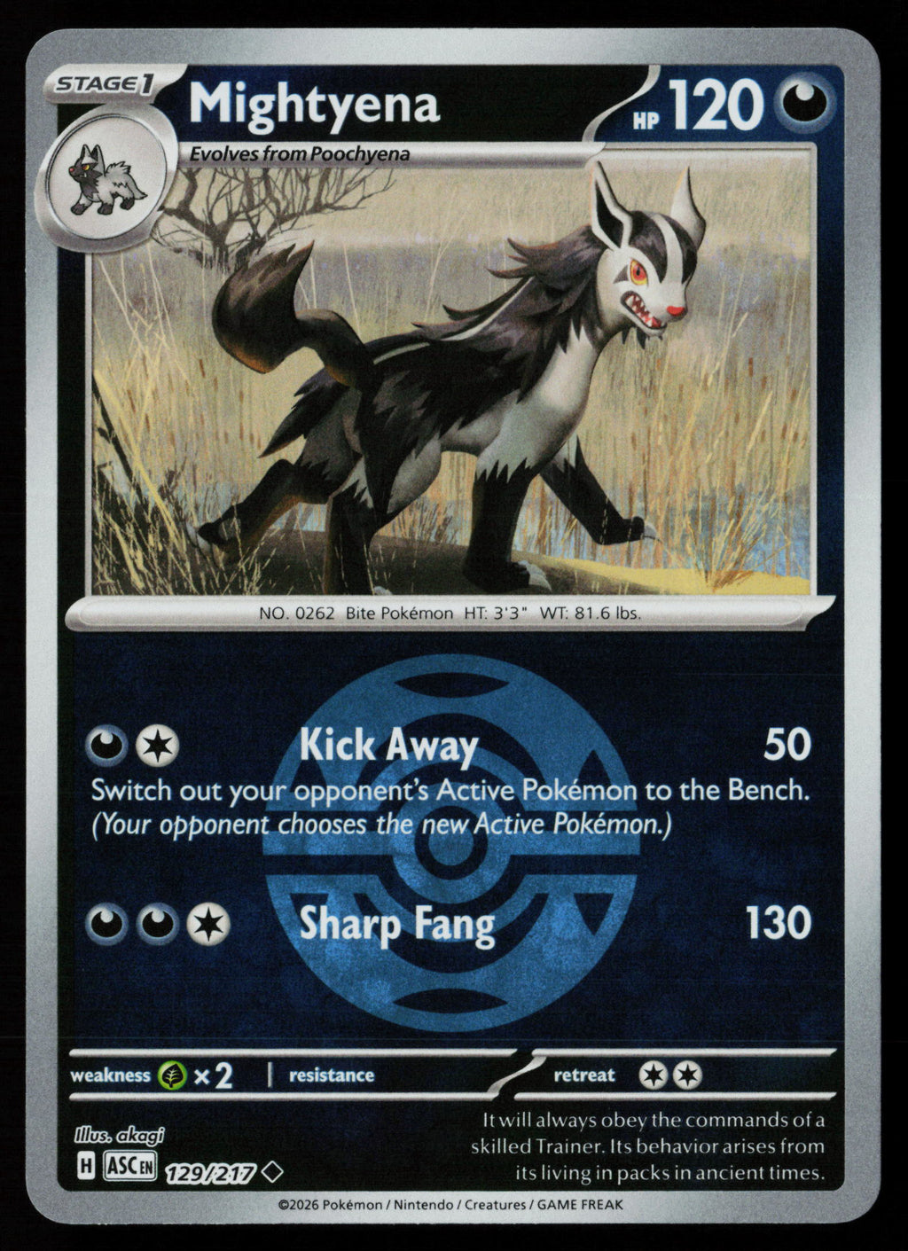 Mightyena - 129/217 (Dusk Ball)