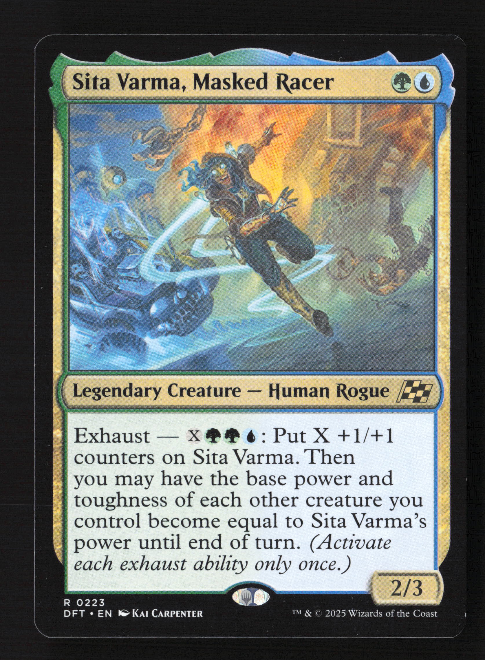 Sita Varma, Masked Racer