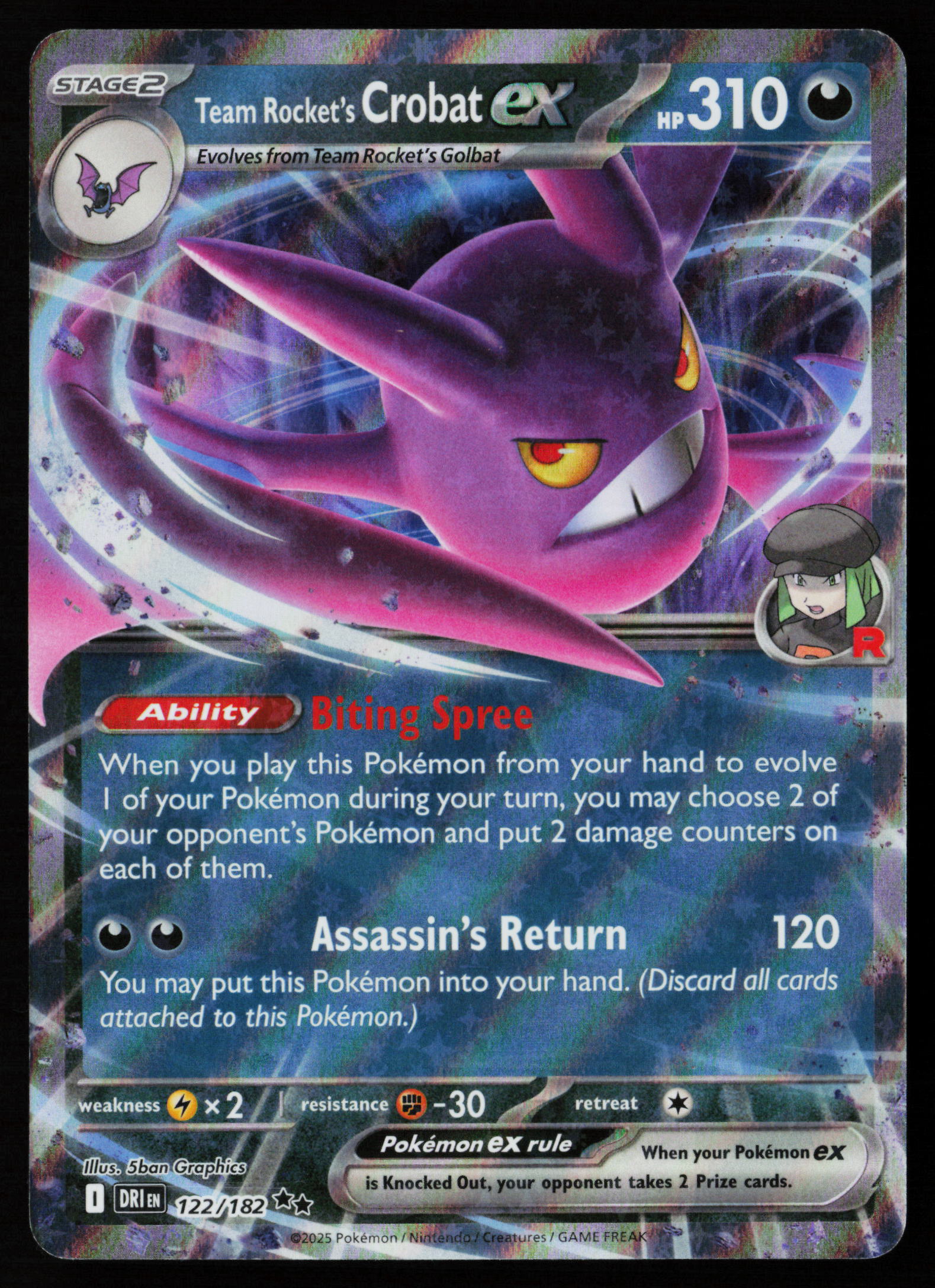 Team Rocket's Crobat ex - 122/182