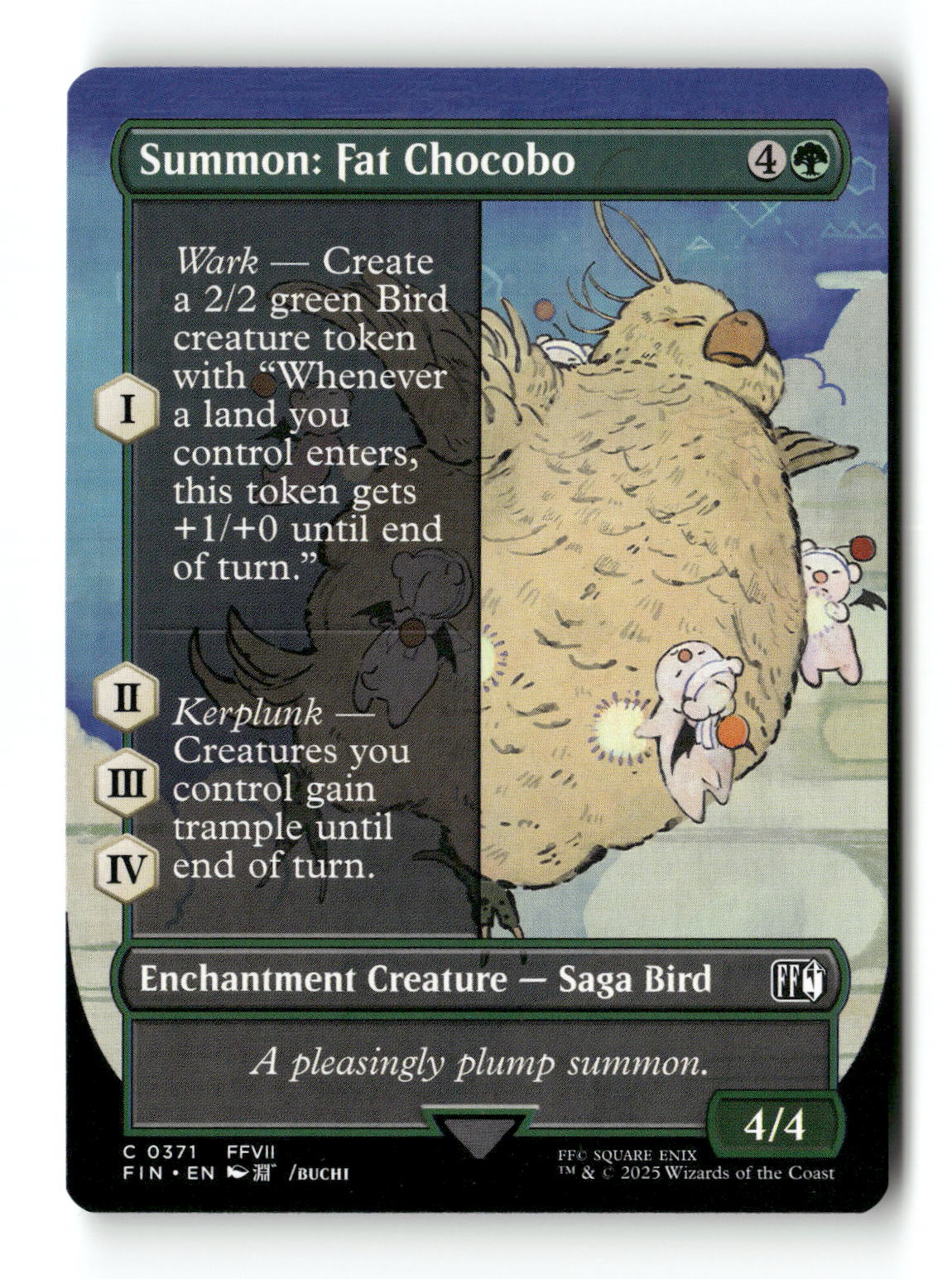 Summon: Fat Chocobo (Borderless)