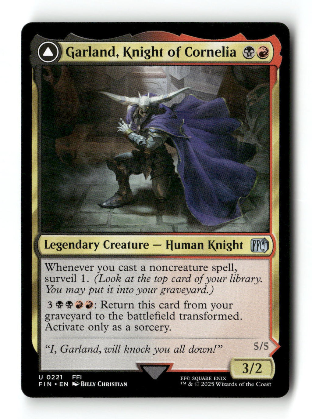 Garland, Knight of Cornelia
