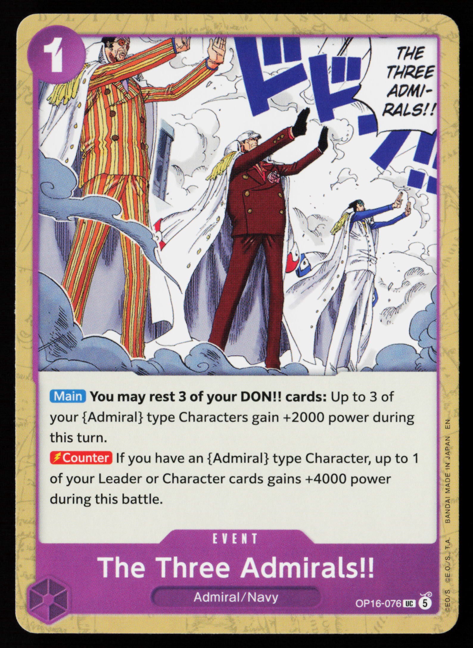 The Three Admirals!!