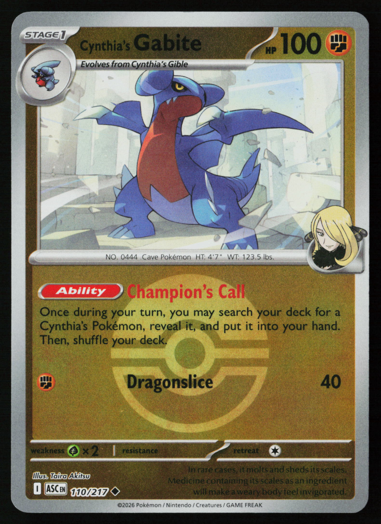 Cynthia's Gabite (Poke Ball)