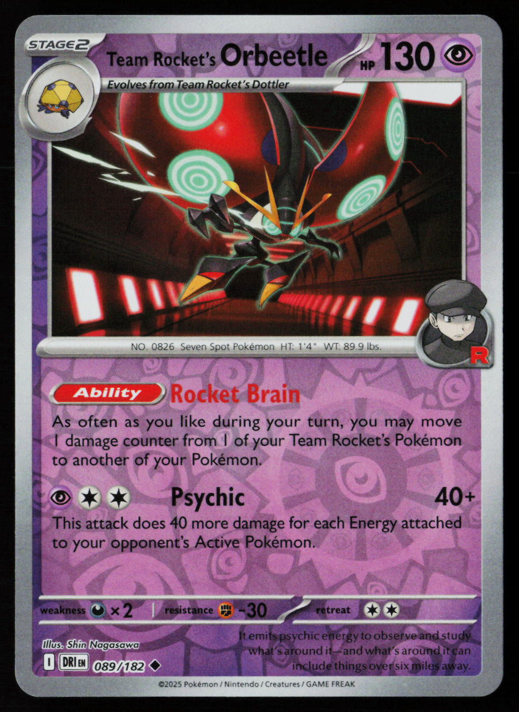 Team Rocket's Orbeetle - 089/182
