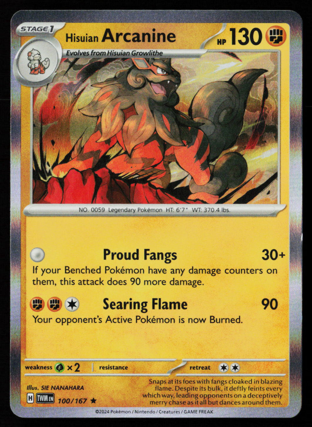 Hisuian Arcanine