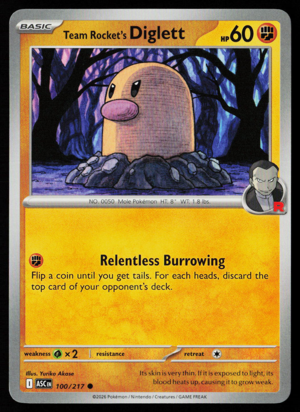 Team Rocket's Diglett